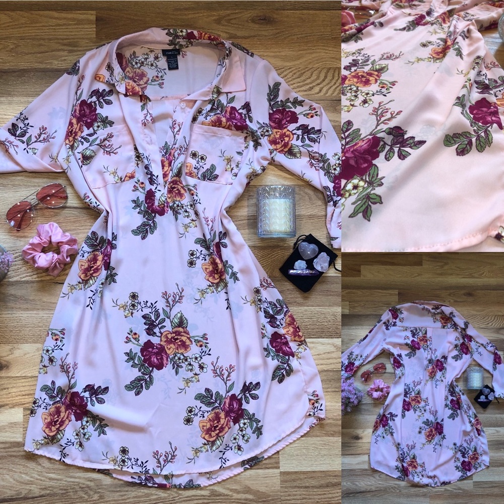 Pink Floral Dress